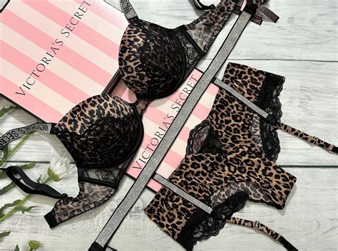 leopard print bra and panty set